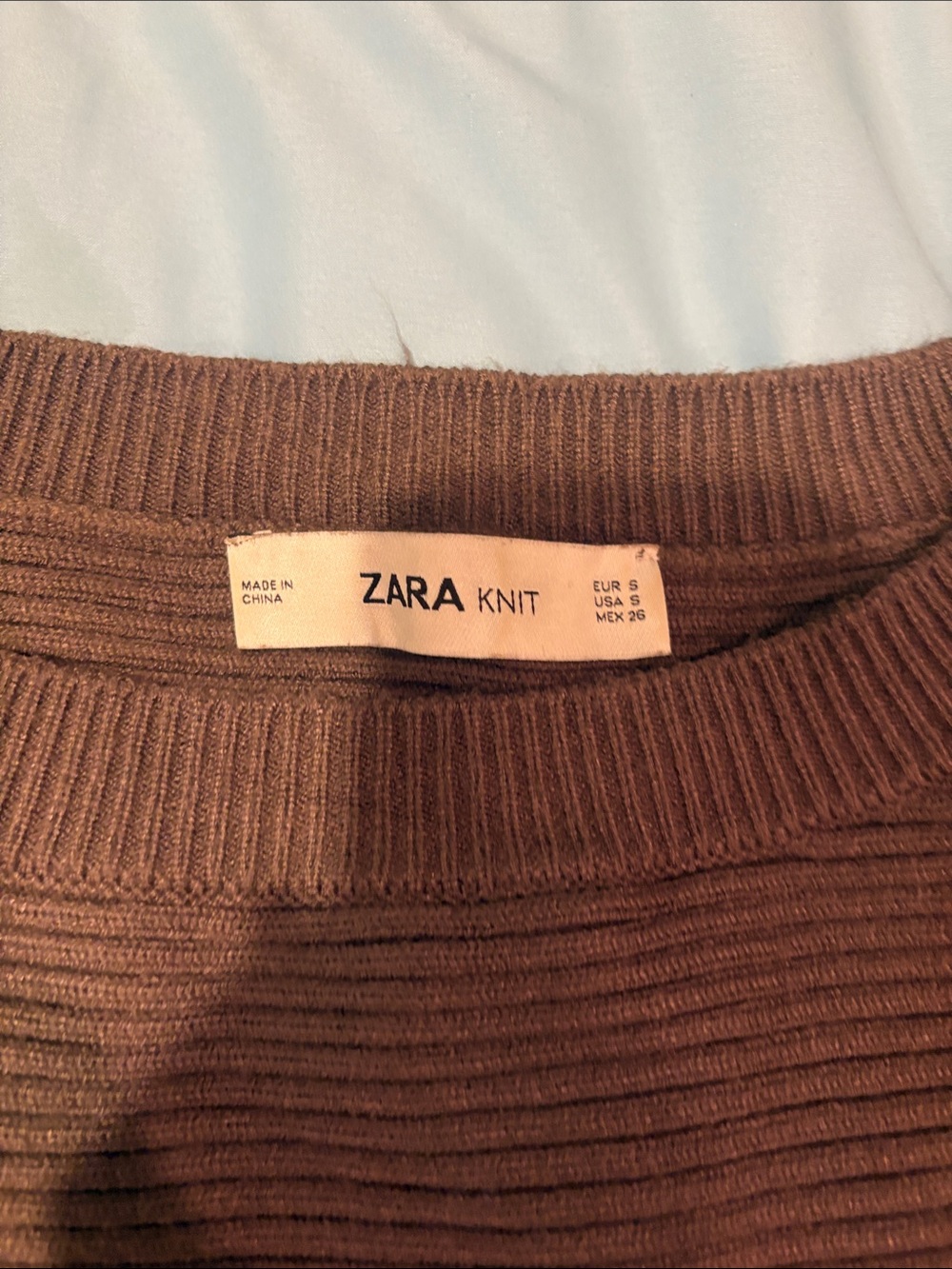 Zara Ribbed Button-Shoulder Sweater - Picture 2 of 4